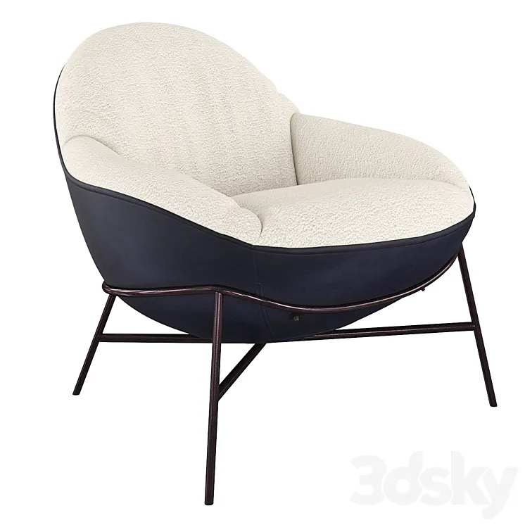 Armchair Debra 3D Model Free