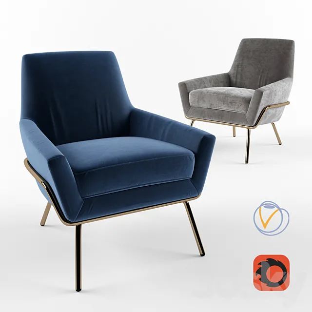 Armchair Deephouse Amsterdam 3DModel
