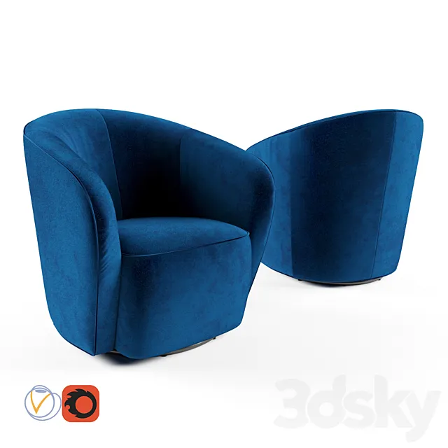 Armchair Deephouse Megeve 3D Model