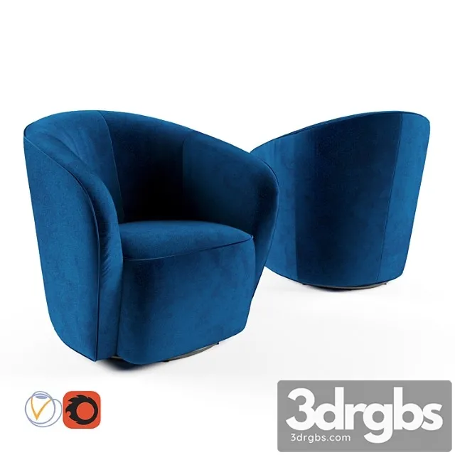Armchair deephouse megeve 3D Model Free