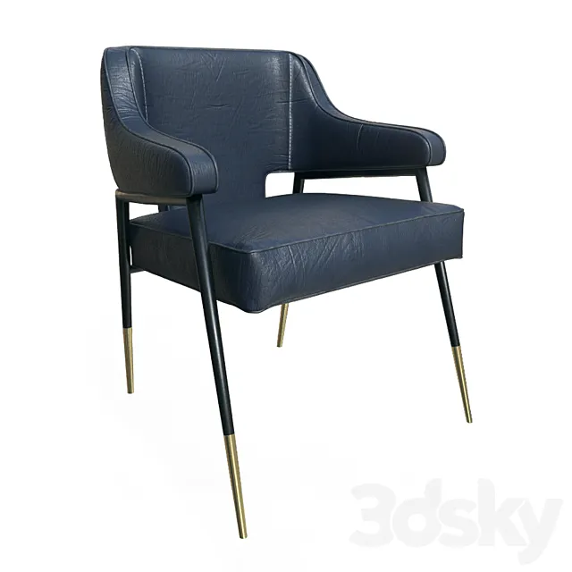 Armchair derome armchair - bravo portabella 3DModel