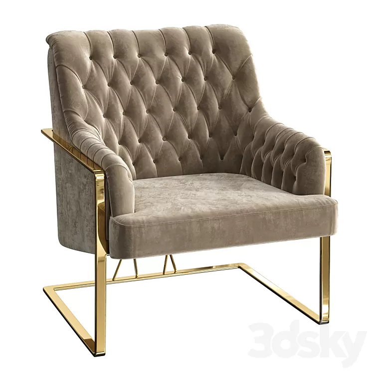 Armchair Dior Zanaboni 3D Model