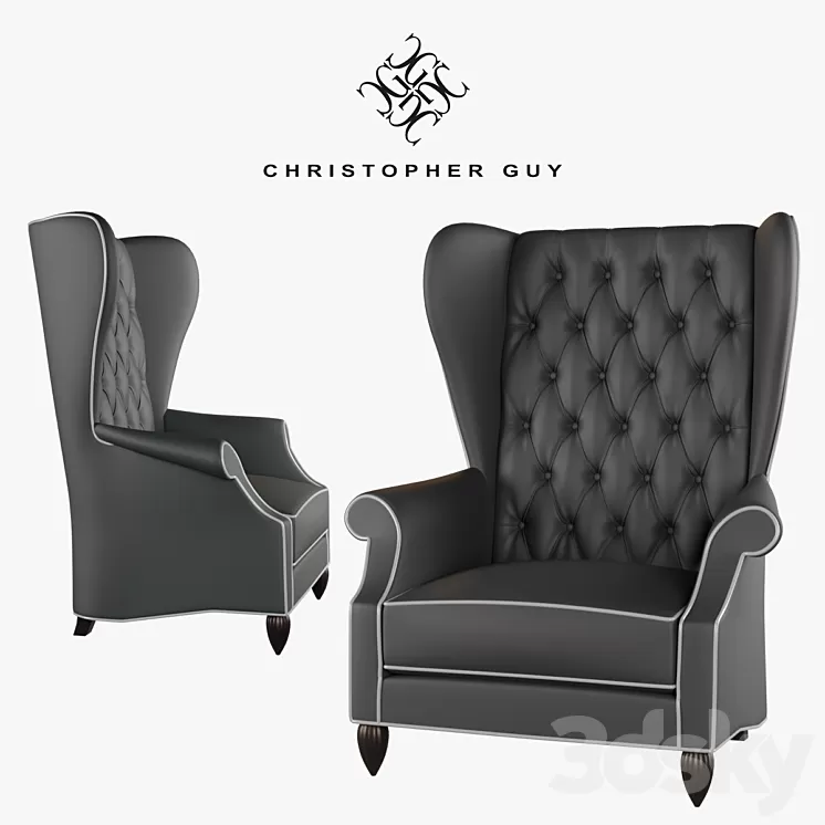 Armchair Discerning Christopher Guy 3D Model