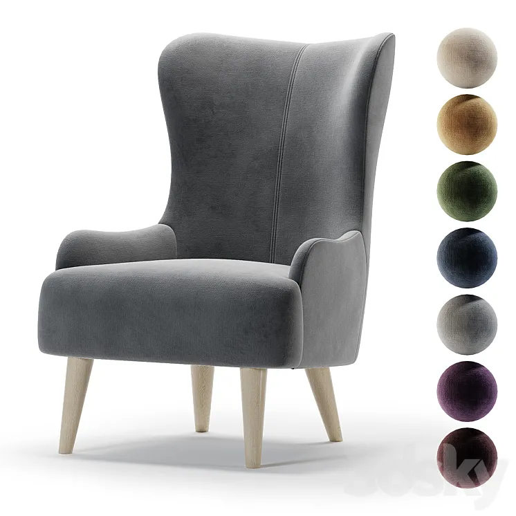 Armchair Douglas 3D Model Free