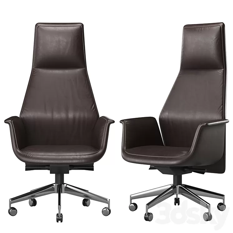 Armchair DOWNTOWN by POLTRONA FRAU 3D Model Free