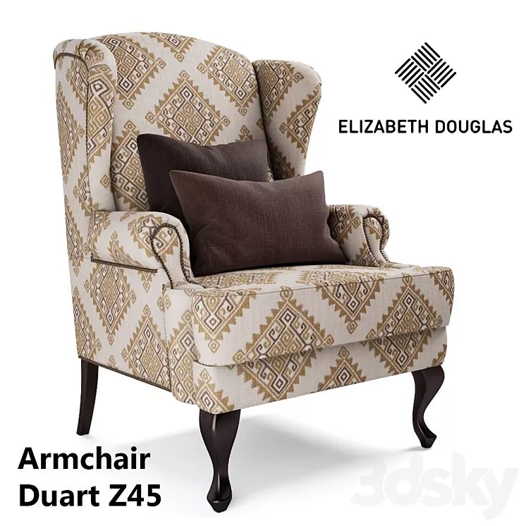 Armchair DUART Z45 3D Model