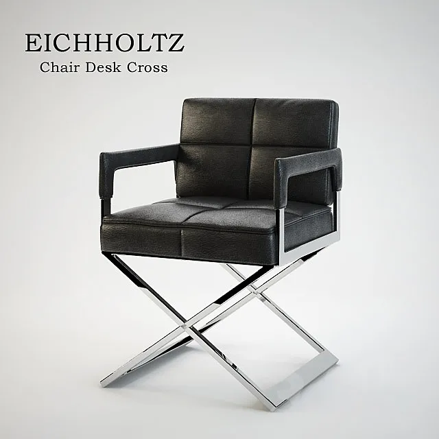 Armchair Eichholtz Chair Desk Cross 3D Model