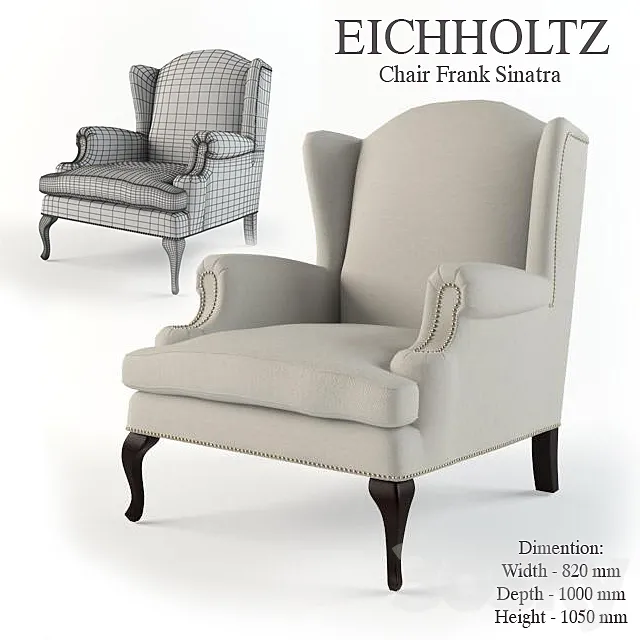 Armchair Eichholtz Chair Frank Sinatra 3DModel