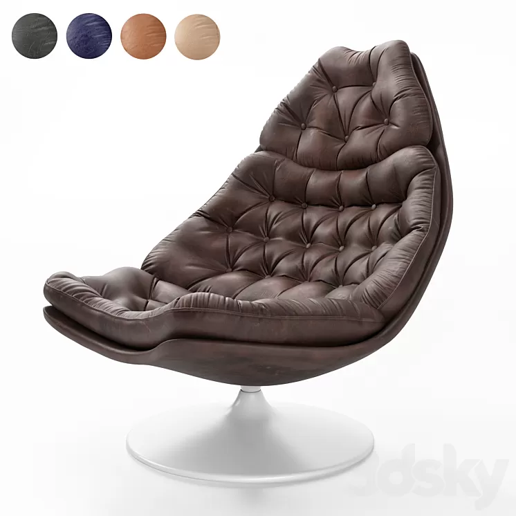 Armchair F588 (Studio TK) 3D Model Free