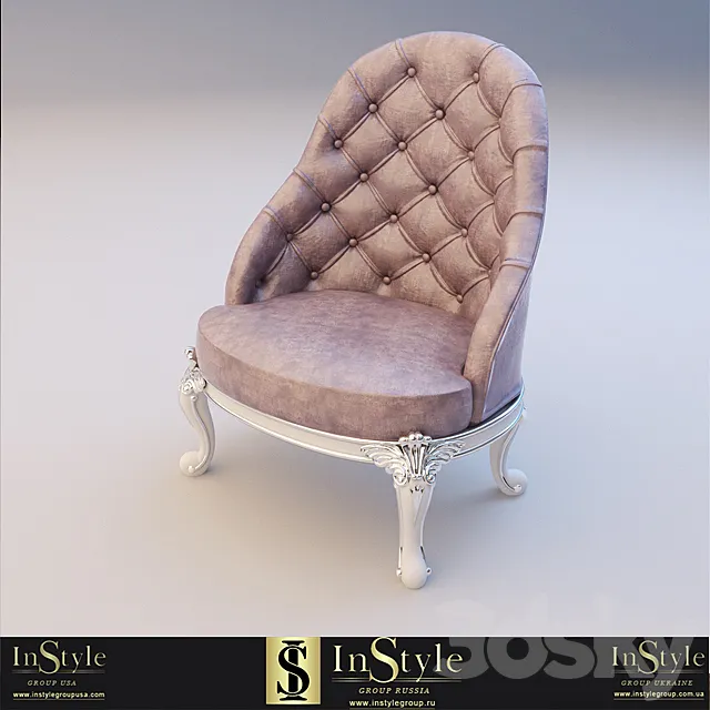 Armchair FABERGE 3D Model