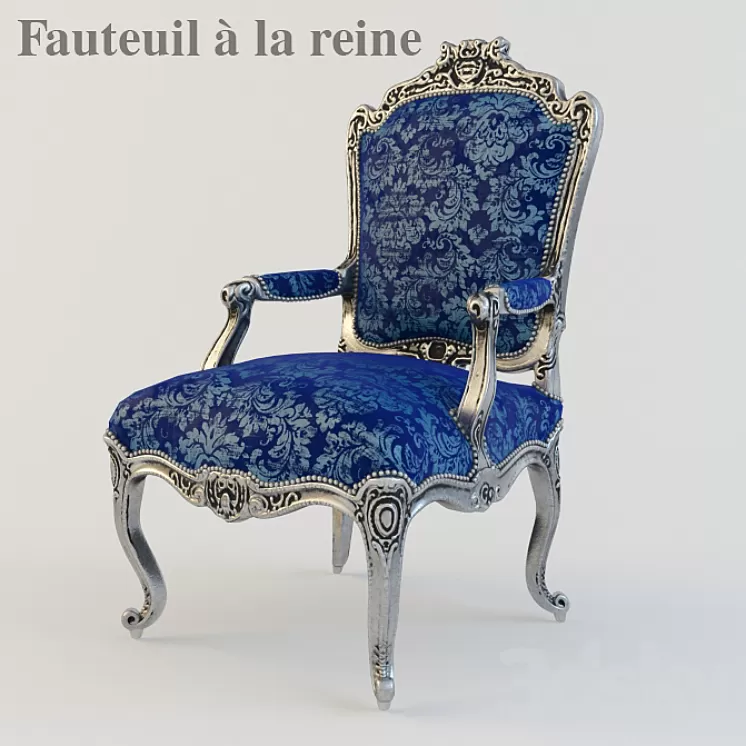 Armchair (Fauteuil à la reine) 3D Model