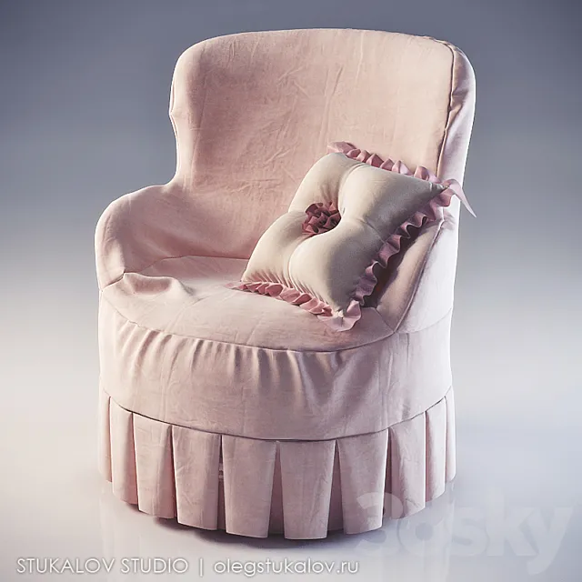 Armchair Ferretti & Ferretti 3D Model