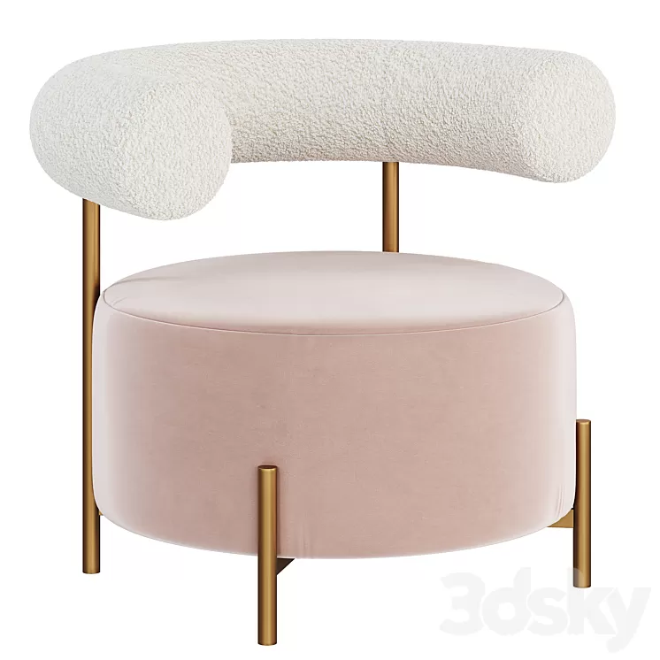 Armchair Flo Occasional 3D Model Free
