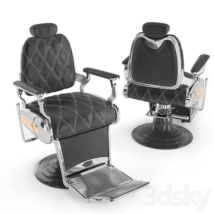 Armchair for hairdresser 3D Model