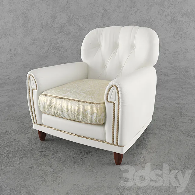 Armchair Fratelli Allievi Esimia 3D Model