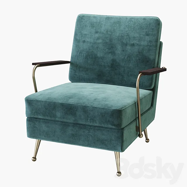 Armchair Gamble 3D Model