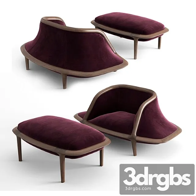 Armchair gargantua porada 3D Model Free