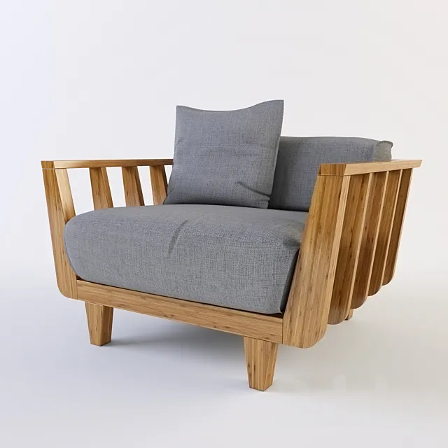 Armchair Gervasoni inOut 905 design Paola Navone 3D Model