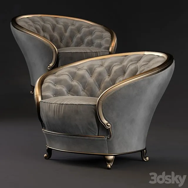 Armchair GoldComfort 3D Model