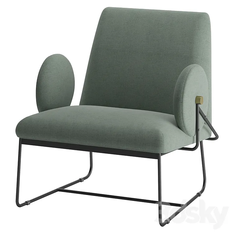 Armchair Grado Long 3D Model Free