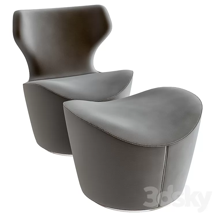 Armchair grande papilio 3D Model