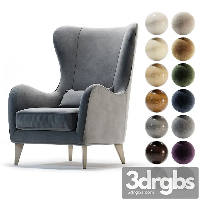 Armchair greta 3D Model Free