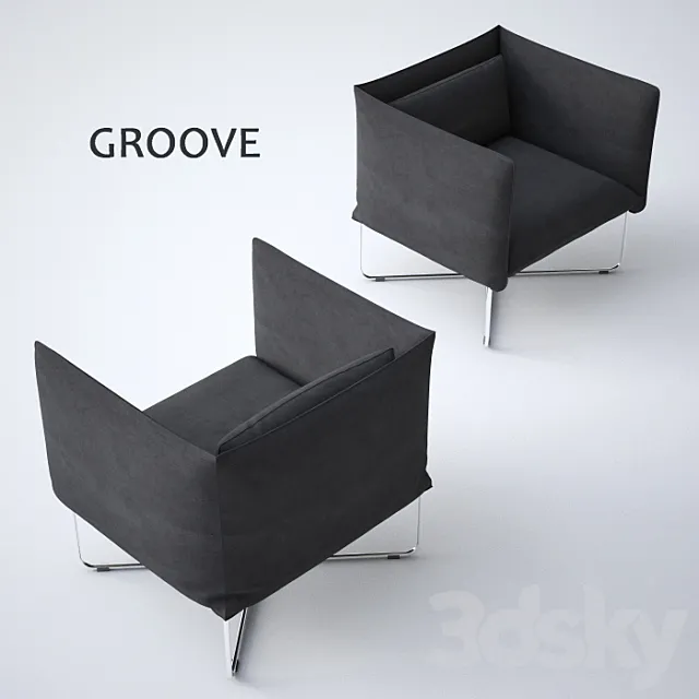 Armchair GROOVE 3D Model
