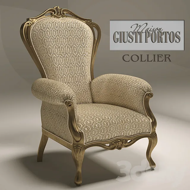 Armchair Guisti Portos Collier 3DModel