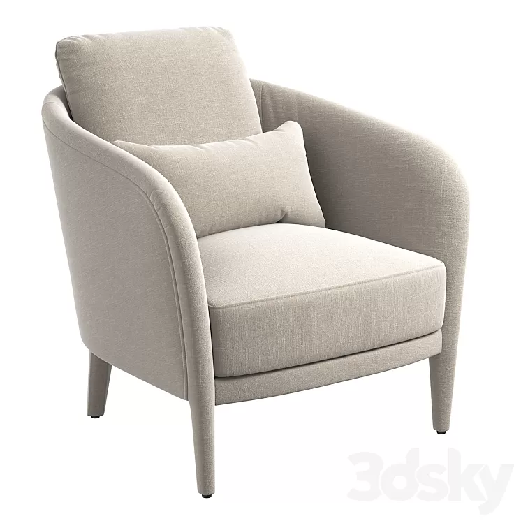 Armchair Hugues La Redoute 3D Model
