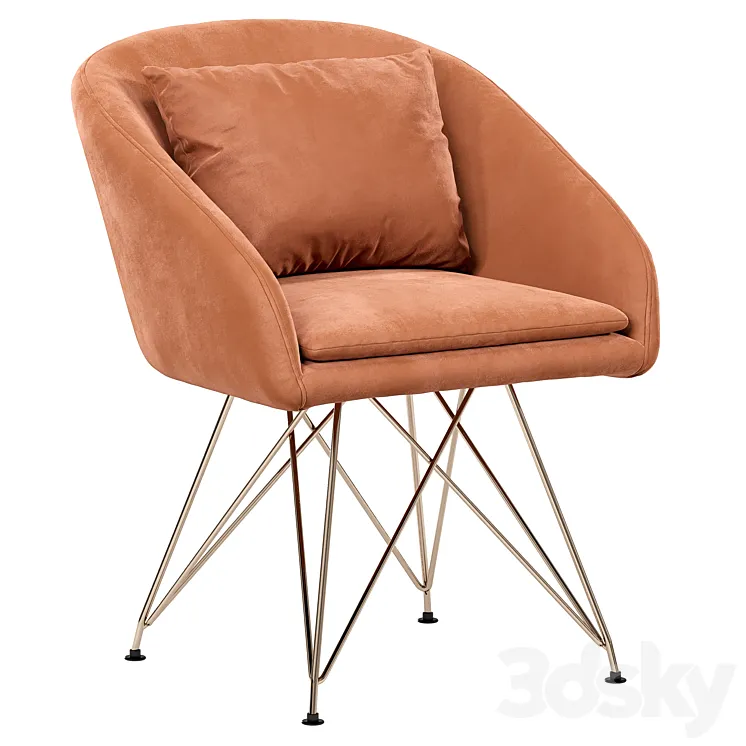 Armchair Ilene 3D Model Free