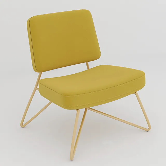 Armchair in vintage style Koper 3D Model