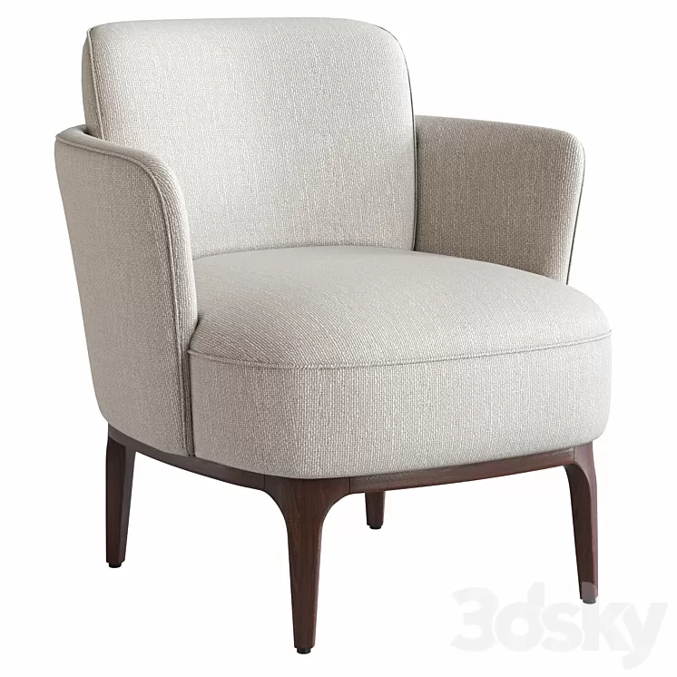 Armchair Jabote 3D Model Free