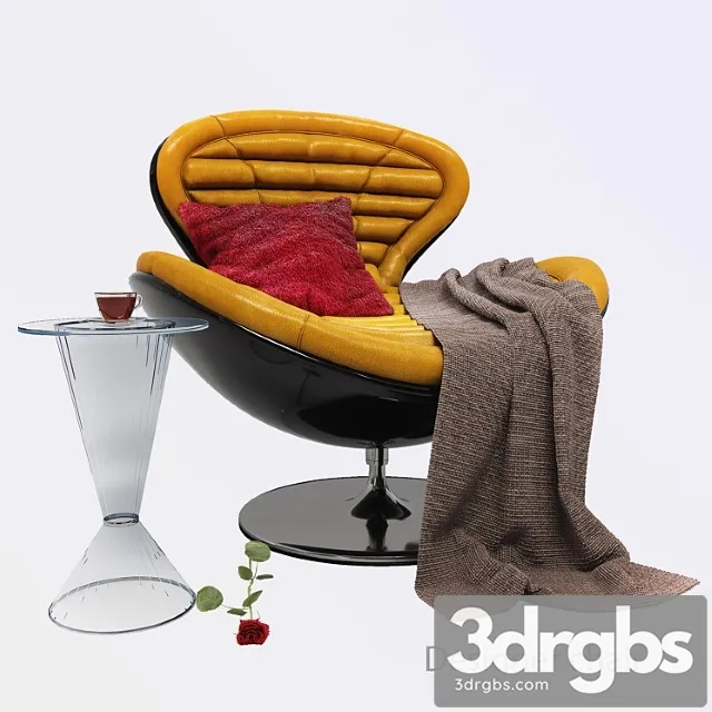 Armchair jetsons by giovannetti 3D Model Free