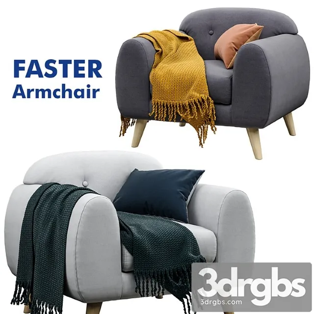 Armchair jysk faster 3D Model Free