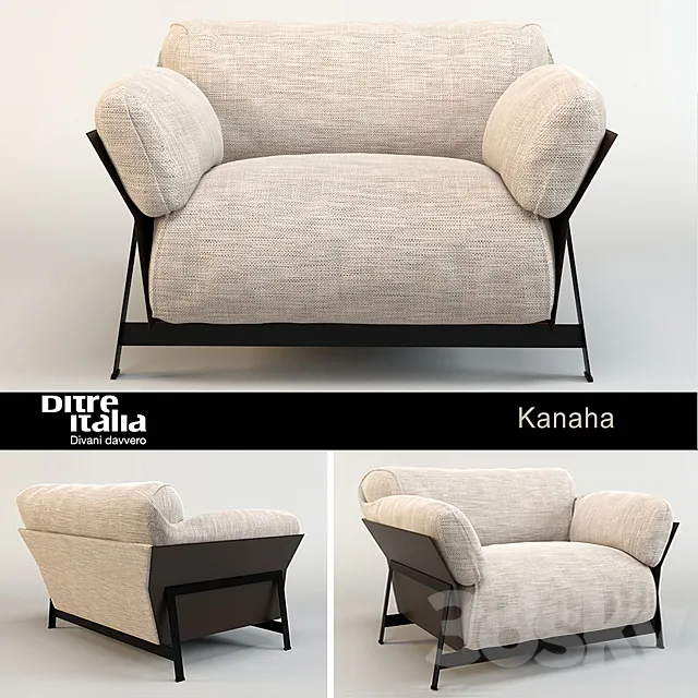 Armchair Kanaha _ Ditre Italia 3D Model