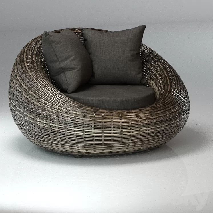 Armchair Kiwi 3D Model