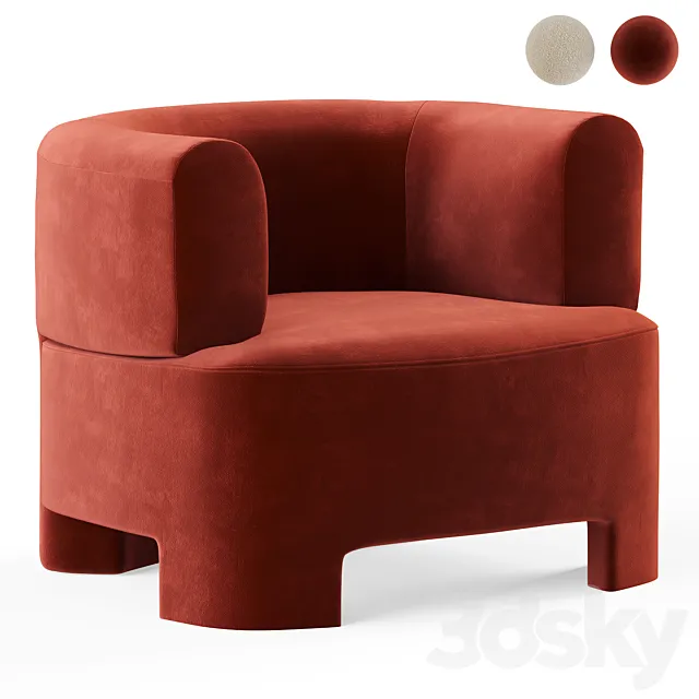 Armchair La Redoute Darrel 3D Model