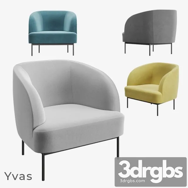 Armchair La Redoute Yvas 3D Model Free