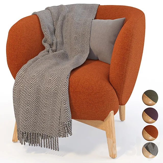 Armchair Lancy 3D Model