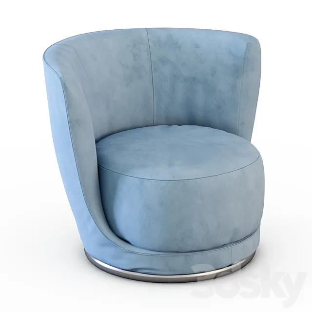 Armchair Laurent Longhi 3D Model