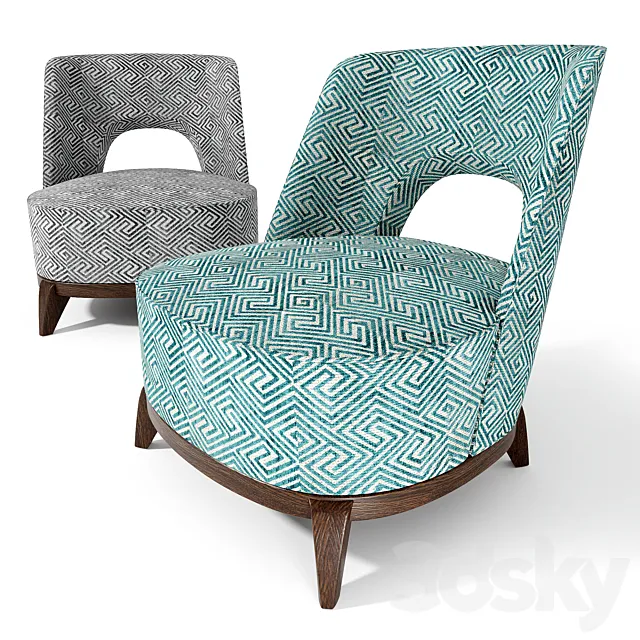 Armchair Lazio 3D Model