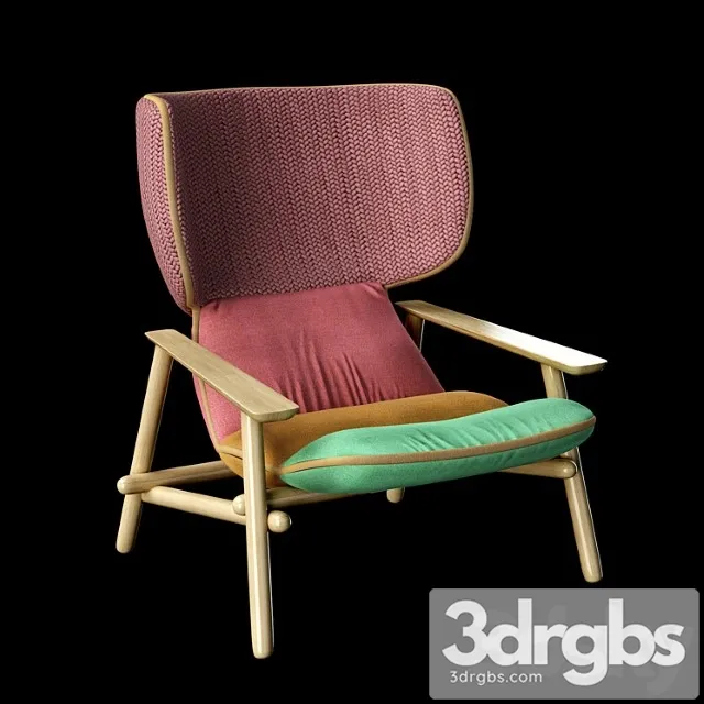 Armchair lilo wing moroso 3D Model Free