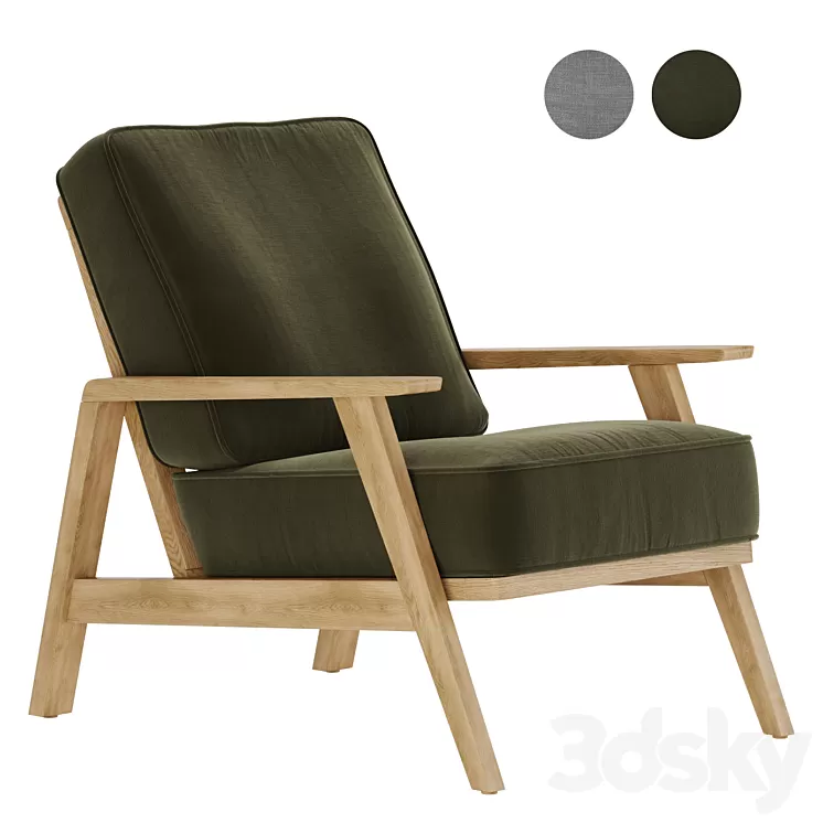 Armchair Linna La Redoute 3D Model