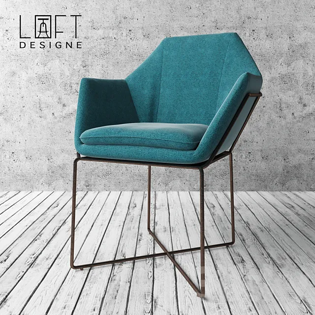 Armchair Loft Designe 3718 3DModel