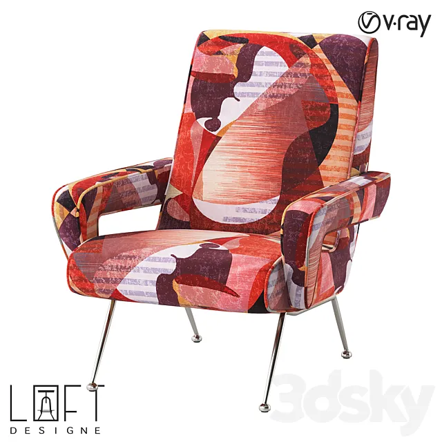 Armchair LoftDesigne 30838 model 3D Model