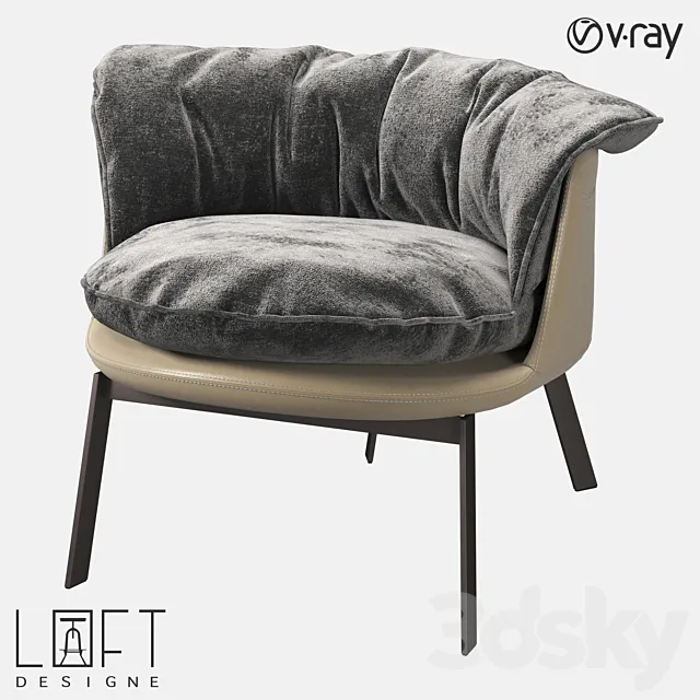 Armchair LoftDesigne 36555 model 3D Model