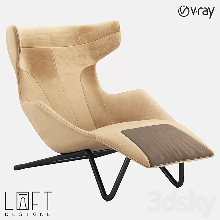 Armchair LoftDesigne 36558 model 3D Model
