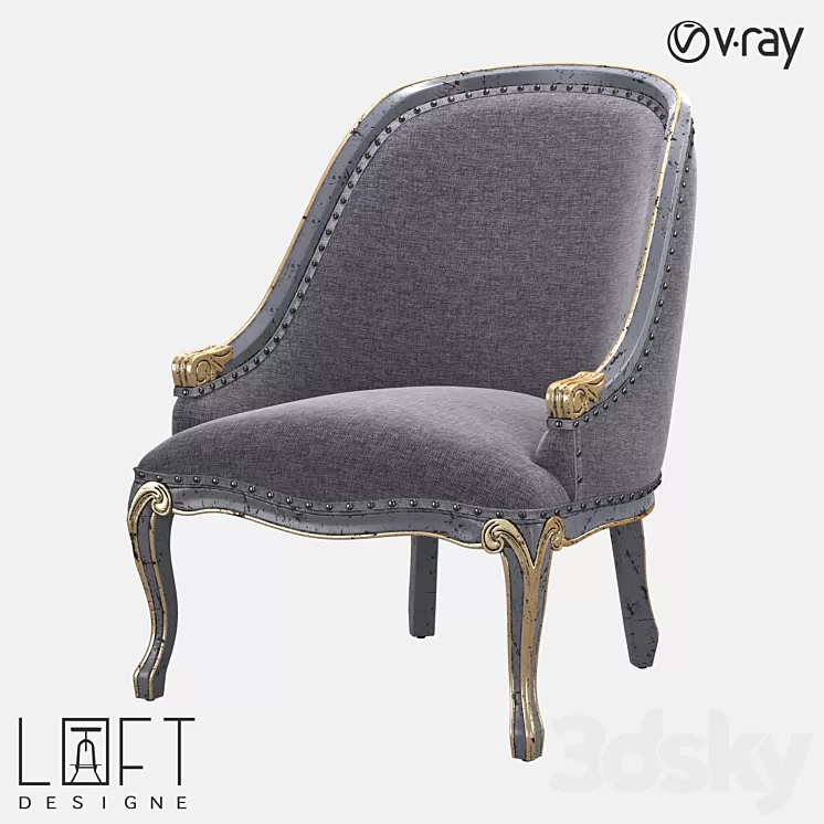 Armchair LoftDesigne 3729 model 3D Model