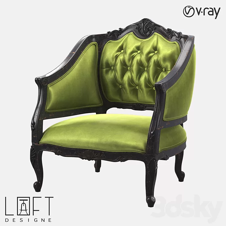 Armchair LoftDesigne 3870 model 3D Model