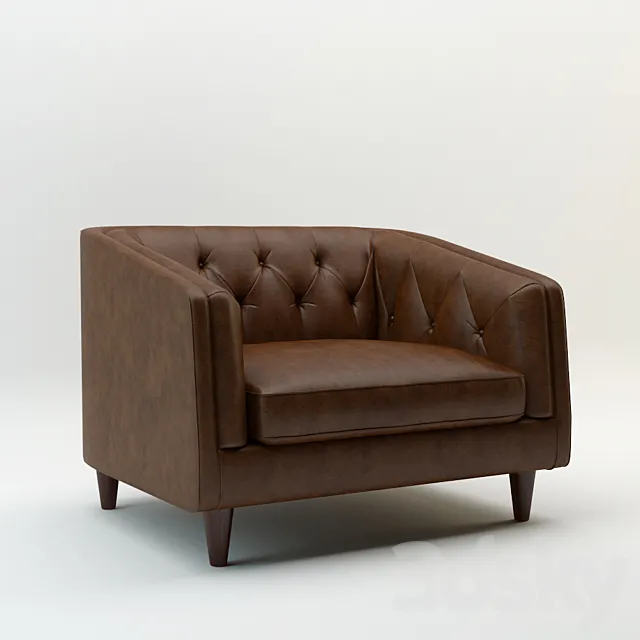 Armchair Loise 3D Model